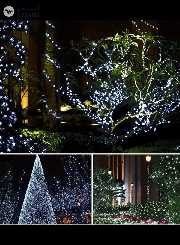 Yuwell Ramadan Light 18 Meter 250 LED Cool White LED Fairy Light Exterior Waterproof Light For Ramadan Decoration Curtain Light For Home and Outdoor Decoration Light Multimode Operated Light