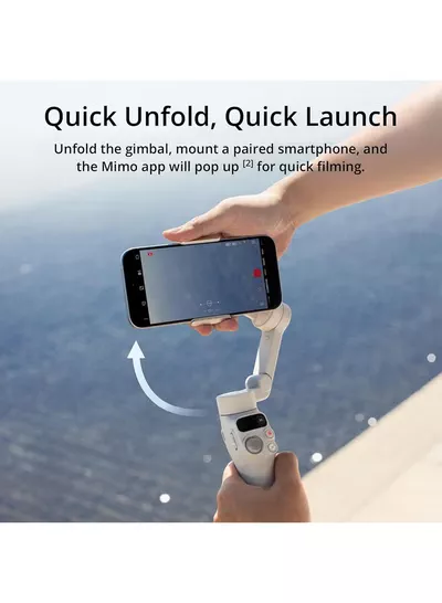 dji Osmo Mobile 7 Gimbal Stabilizer for iPhone, Android, Built-in Tripod, Ultra-Light, Comfortable Grip, 3-Axis Phone Gimbal, ActiveTrack 7.0, ShotGuides, One-Tap Edit, 10hrs Use, Phone Charging Grey-8