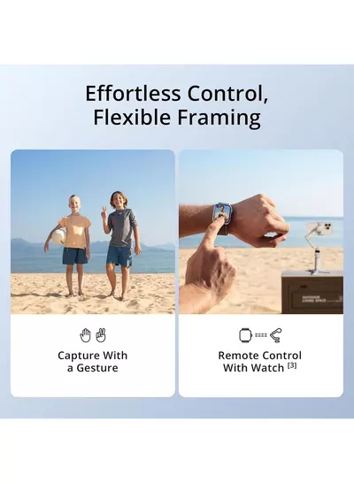 dji Osmo Mobile 7 Gimbal Stabilizer for iPhone, Android, Built-in Tripod, Ultra-Light, Comfortable Grip, 3-Axis Phone Gimbal, ActiveTrack 7.0, ShotGuides, One-Tap Edit, 10hrs Use, Phone Charging Grey-5