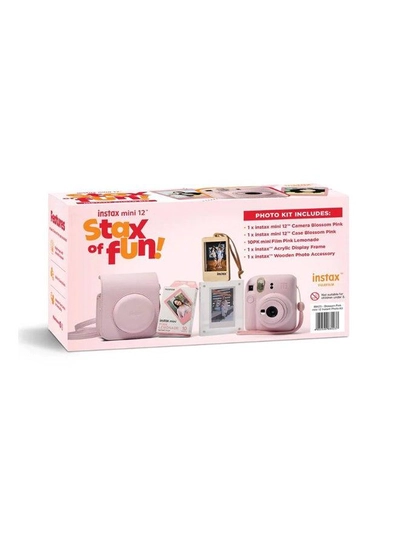 Fujifilm Instax Mini12 Instant Camera Kit (Blossom Pink) Mini12 Camera case Pink-3