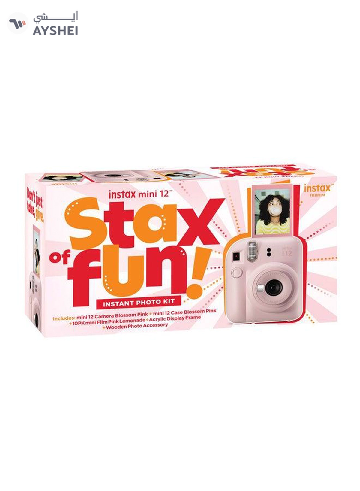 Fujifilm Instax Mini12 Instant Camera Kit (Blossom Pink) Mini12 Camera case Pink-5-5