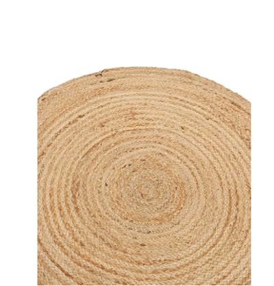 Raymond Jute Braided Boho Area Rug, Natural Hand Woven-3