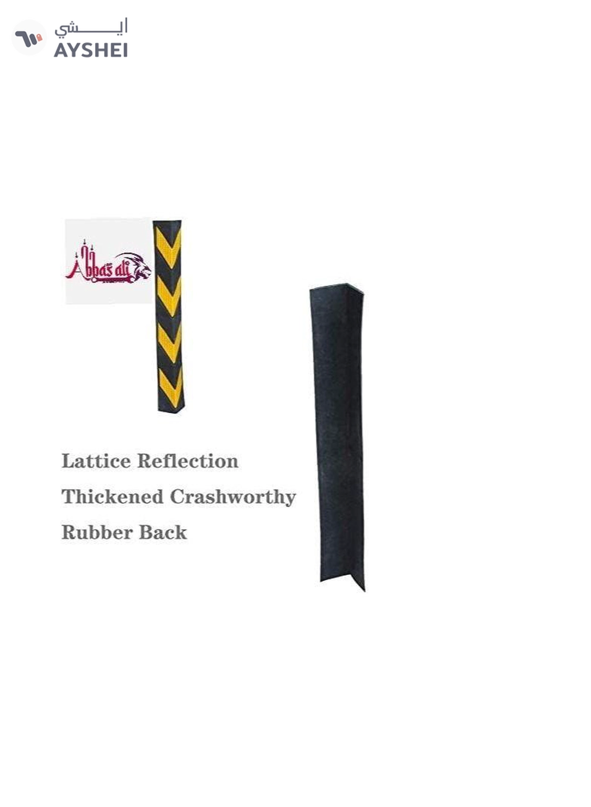 ABBASALI Car Parking Protector Garage and Warehouse Columns Wall Warning Rubber Corner Guard-2-2