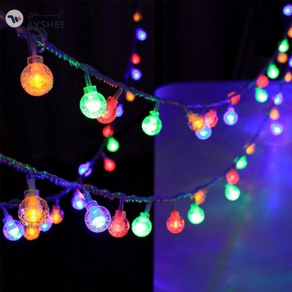 LED CRYSTAL BUBBLE BALL FAIRY STRING LIGHTS 50M-MULTICOLOR