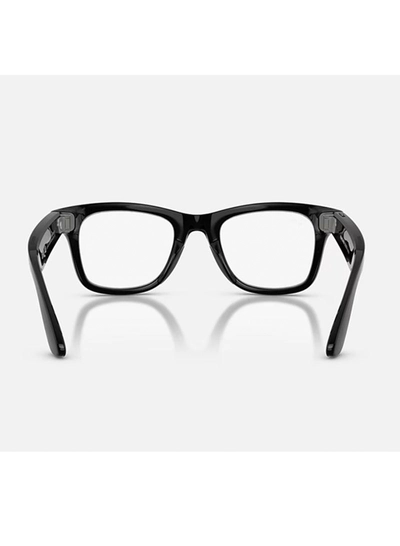 Meta Ray-Ban | Meta Wayfarer Large (Gen 2) - Frame Shiny Black lenses - Clear / Graphite Green Transitions-2