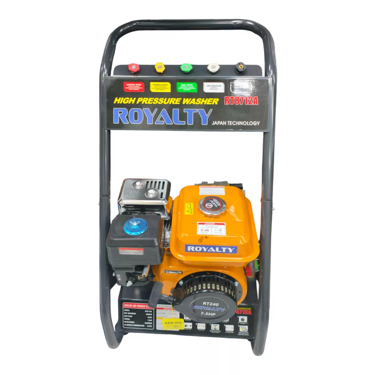 Royalty Gasoline Petrol engine Pressure Washer 7.5Hp