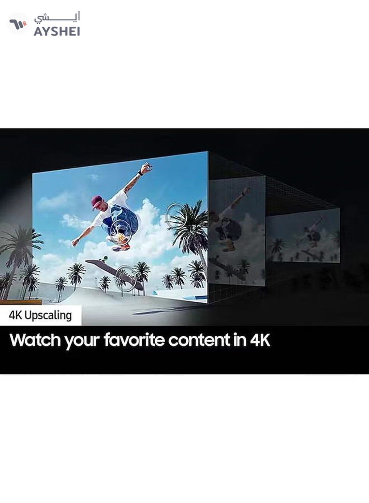 Samsung 75 Inch 4K UHD Smart LED TV with Built-in Receiver - 75DU7000 Black-5-5