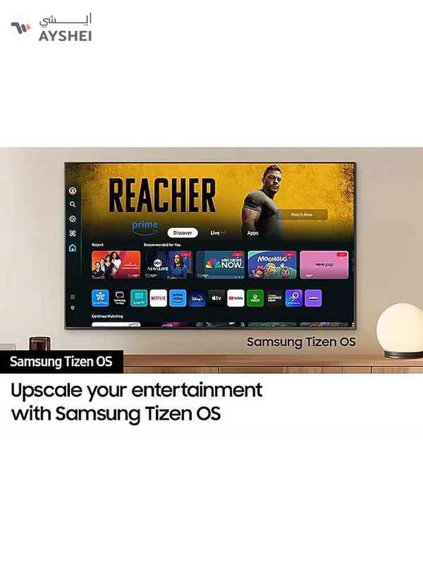 Samsung 75 Inch 4K UHD Smart LED TV with Built-in Receiver - 75DU7000 Black