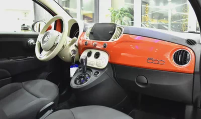 AED 892 EMi at 0% DP | Fiat 500 Dolcevita ( 2024 Model ) in Orange Color GCC Specs-11