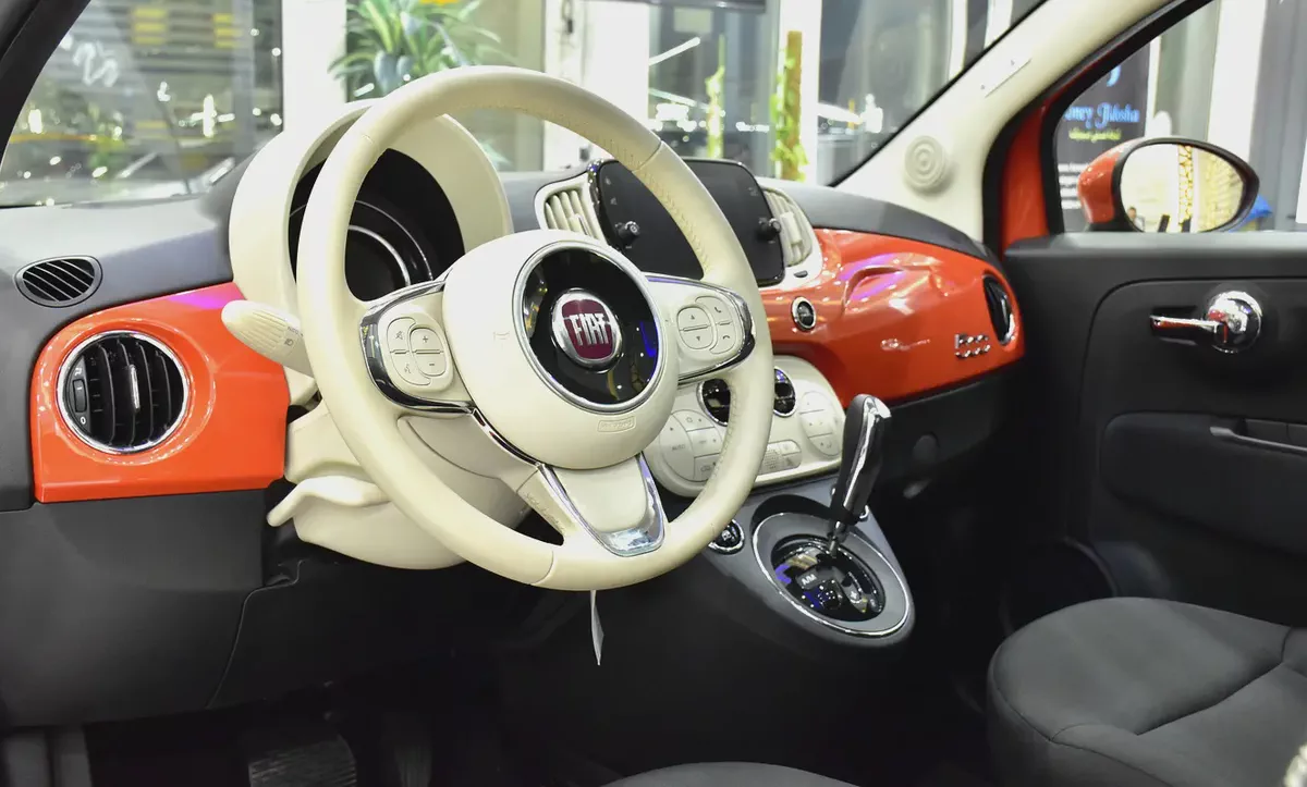 AED 892 EMi at 0% DP | Fiat 500 Dolcevita ( 2024 Model ) in Orange Color GCC Specs-10-10