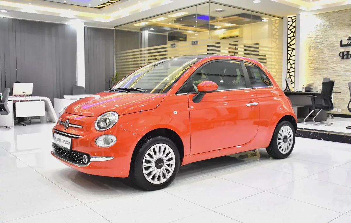 AED 892 EMi at 0% DP | Fiat 500 Dolcevita ( 2024 Model ) in Orange Color GCC Specs-1-1