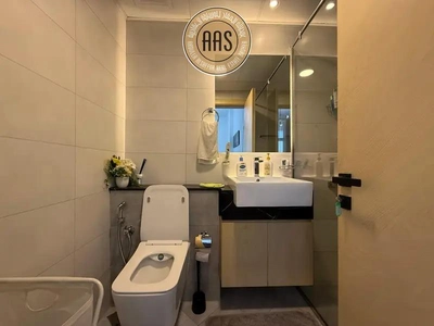 Prime location fully furnished 1bhk 2bathrooms in 85k balcony wardrobes 1parking free-1
