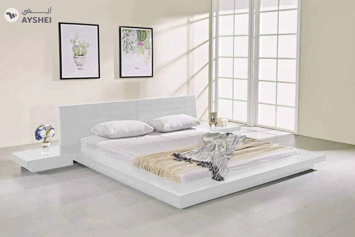 Kyoto Japanese Bed with 2 side tables-1-1