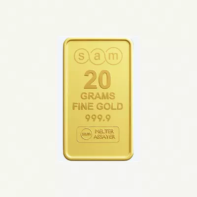 SAM MINTED BAR 20 GM 100% Authentic Approved by UAE Gold Delivery-2