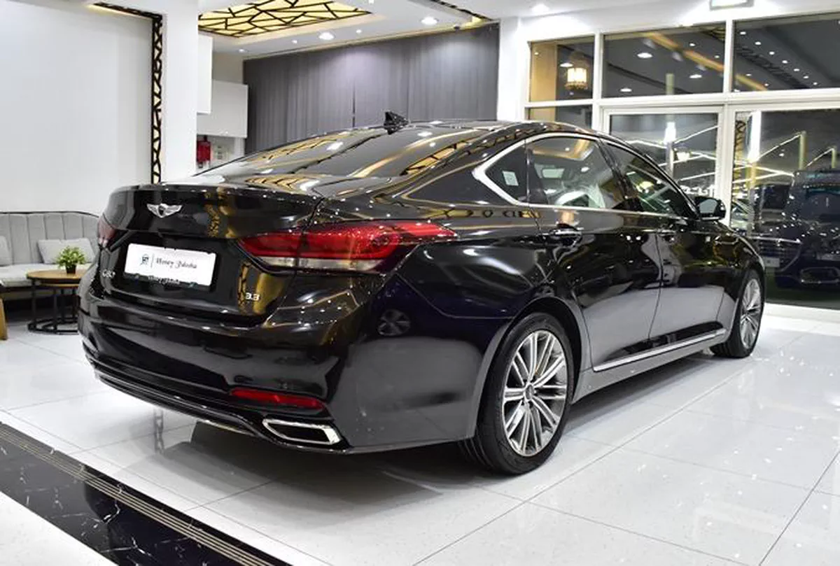 Genesis G80 3.3L ( 2018 Model ) in Black Color Korean Specs-4-4