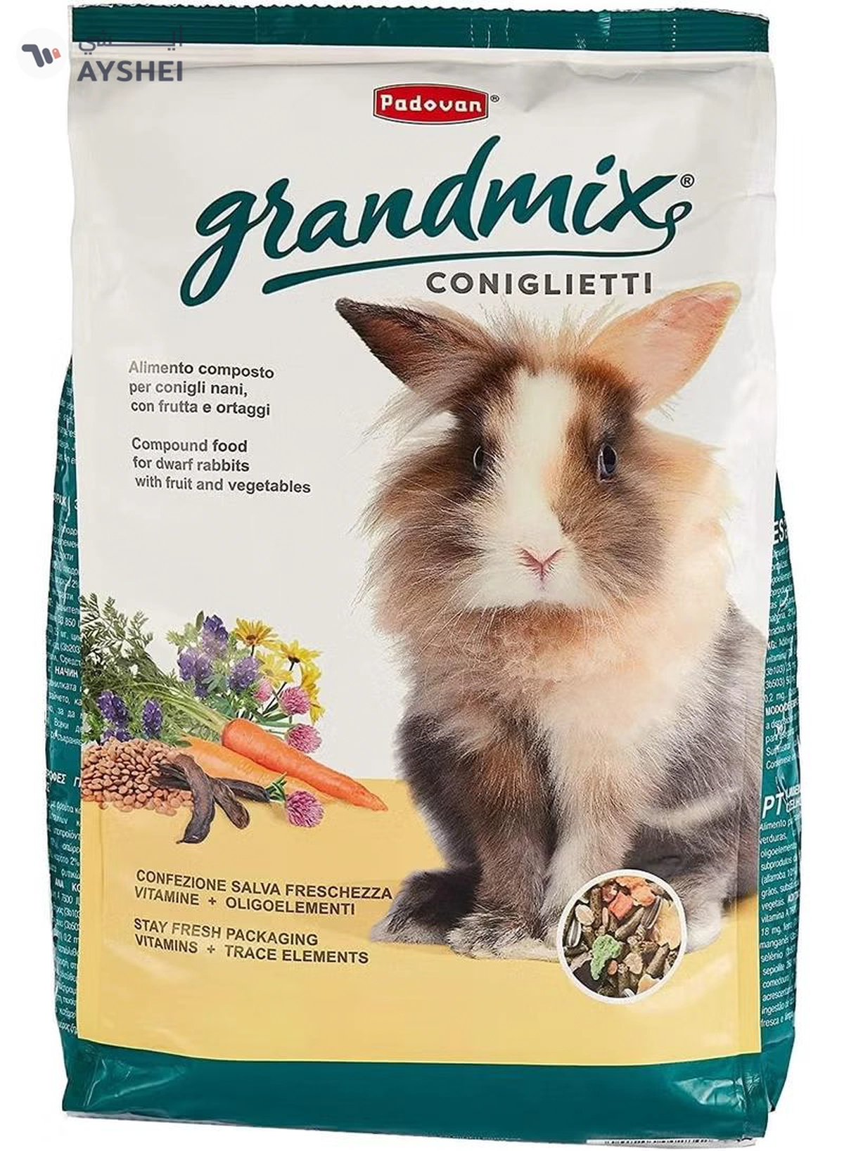  Padovan Grandmix Coniglieti (Bunnies) For Rabbit 3kg-2-2