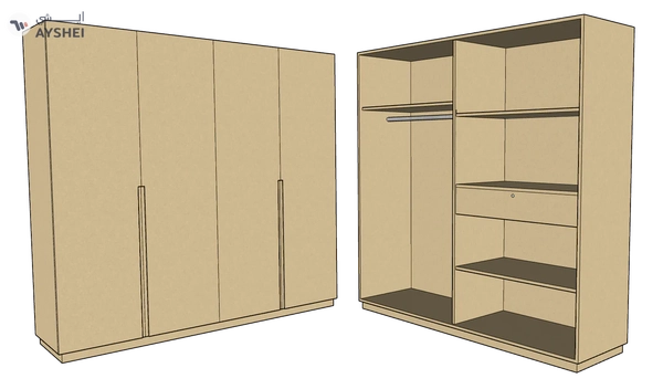 CF 4 Door Wardrobe, Custom Made