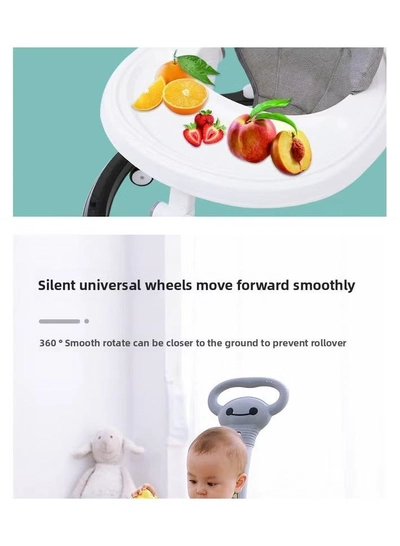 ORiTi Baby Walking Cart With Anti O-Shaped Legs, Multifunctional Anti Fall-2