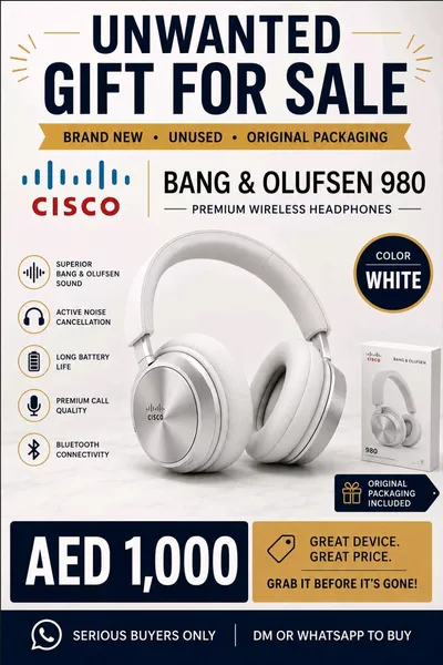 Bang & Olufsen 980 Premium Wireless Headphones - White-0