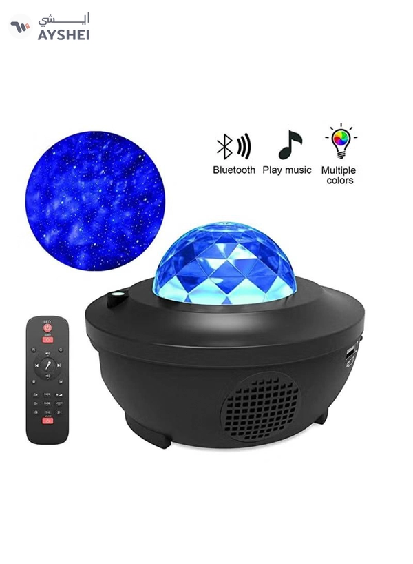 Yuwell Star Light Projector LED Night Light 2 In 1 Starry Light And Ocean Wave Projector With Remote