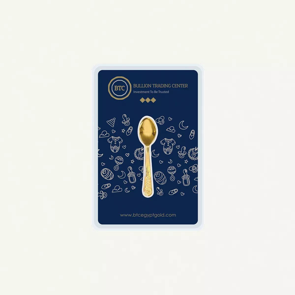 BTC 5 Gram Pure Golden Spoon- Exclusive Gifting and Collectable 24 carat
