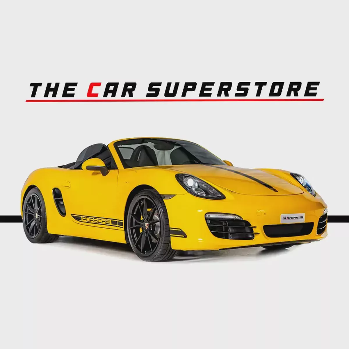 Performance meets Style-Porsche Boxster-Racing yellow-Sport Exhaust-Black Rims-Ready to Drive