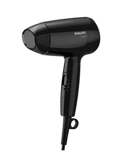Philips Travel Hair Dryer Foldable Dry Care BHC010/10 1200W Black-0
