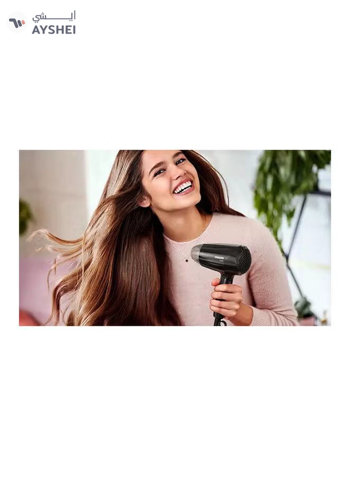 Philips Travel Hair Dryer Foldable Dry Care BHC010/10 1200W Black-1-1