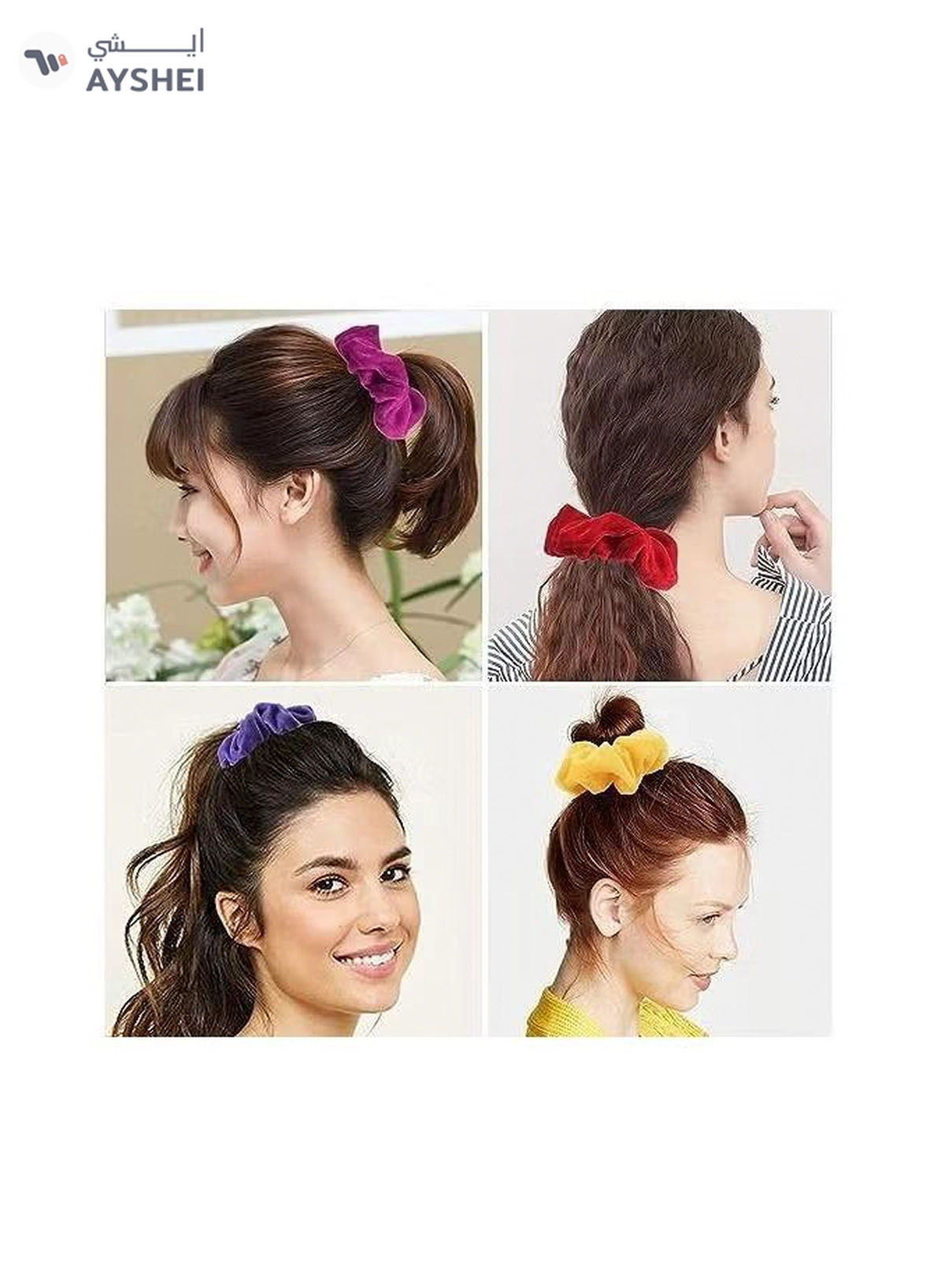 ORiTi 20 Pcs Hair Scrunchies Velvet Elastic Hair Bands Scrunchy Hair Ties Ropes -2-2