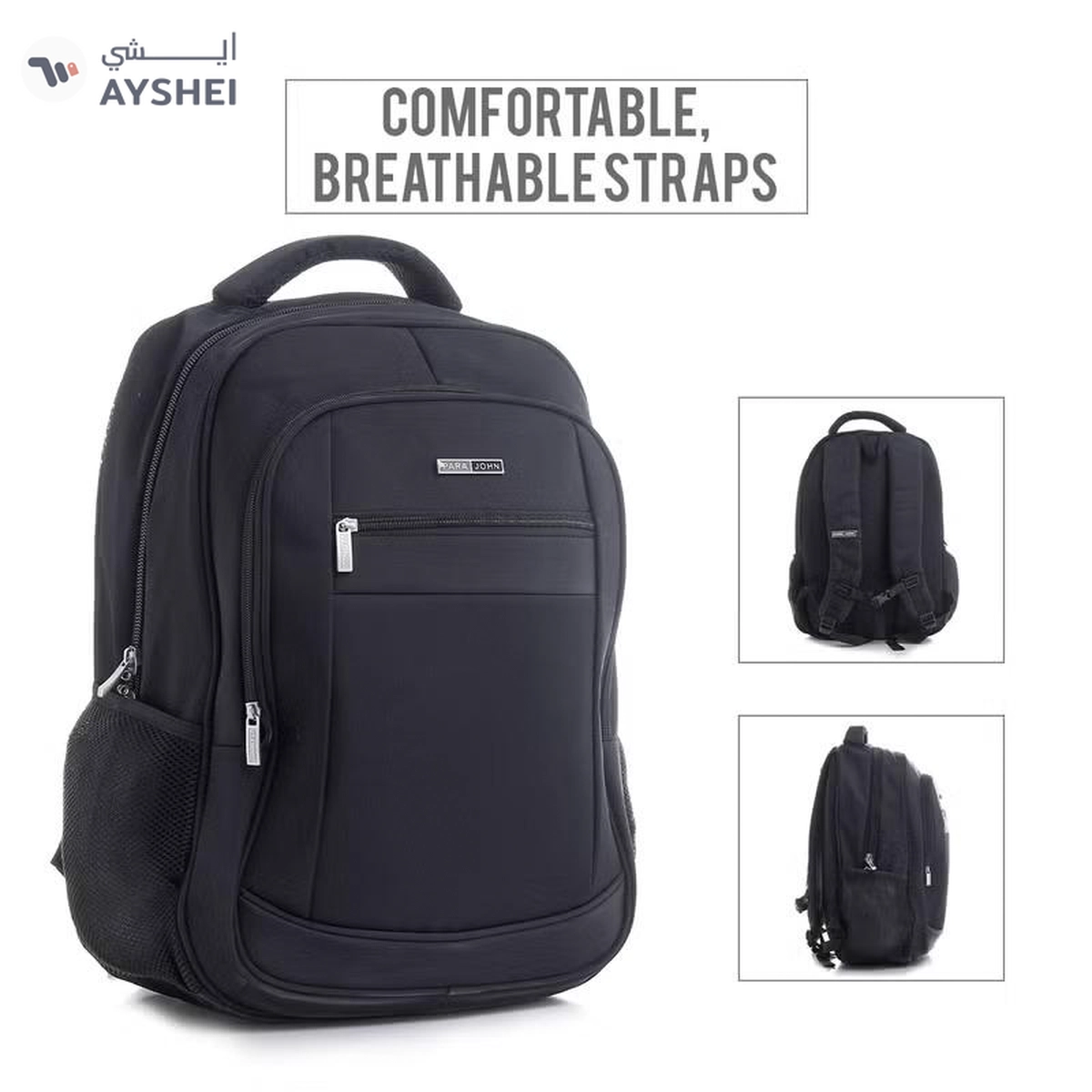 PARAJOHN Travel Laptop Backpack 21 Inch Black-1-1