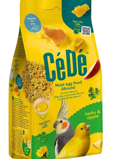 CeDe Egg Food Moist Allround Herbs & Apple 200g-0