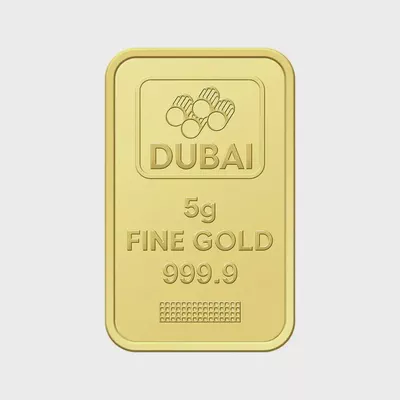 Dubai Gold 5 Grams Pure 999.9 Fine Gold Bar-2