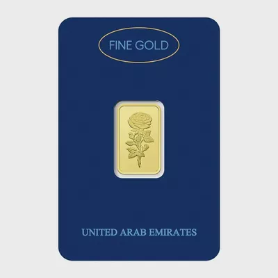 Dubai Gold 5 Grams Pure 999.9 Fine Gold Bar-0