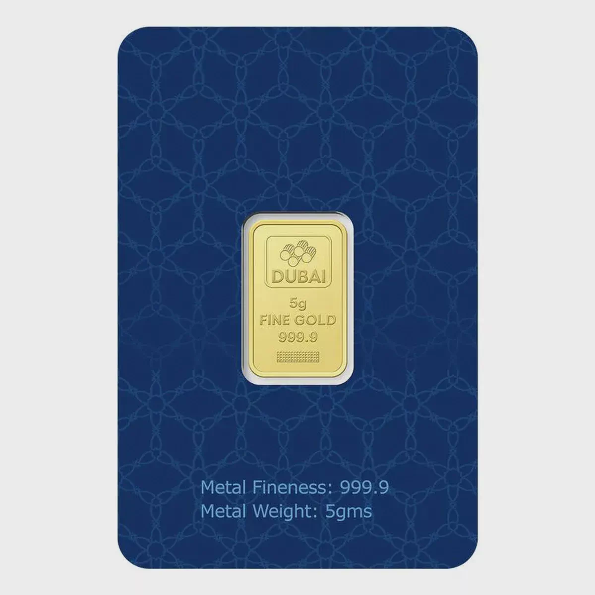 Dubai Gold 5 Grams Pure 999.9 Fine Gold Bar-3-3