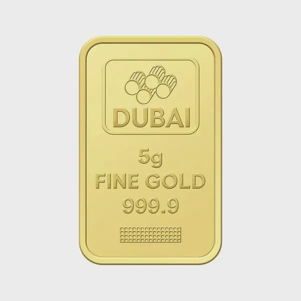 Dubai Gold 5 Grams Pure 999.9 Fine Gold Bar
