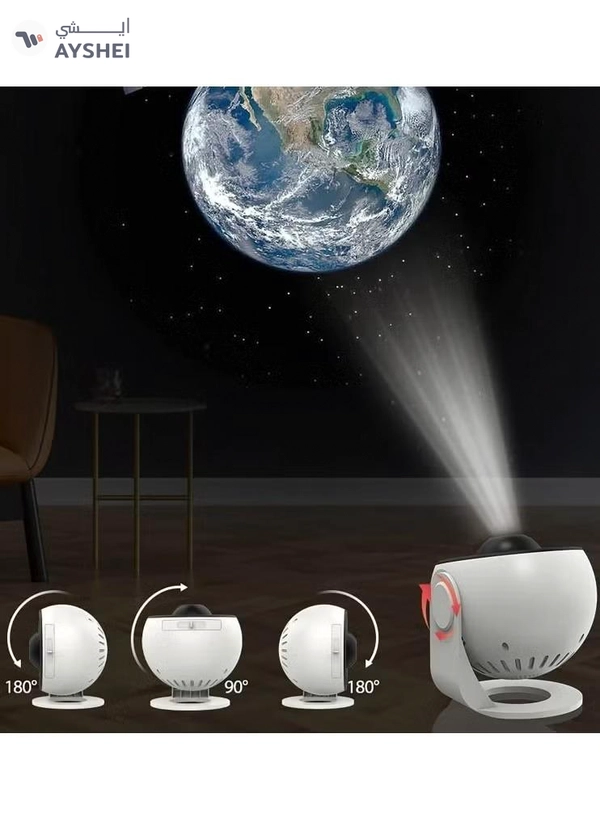 Eworld 360 Degree Rotating Tabletop Star, Galaxy and Planetarium Projector 