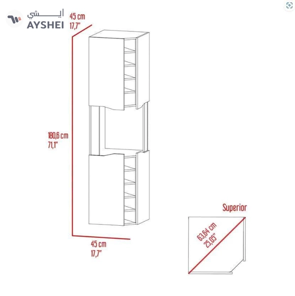 Bregan Corner Bar Unit