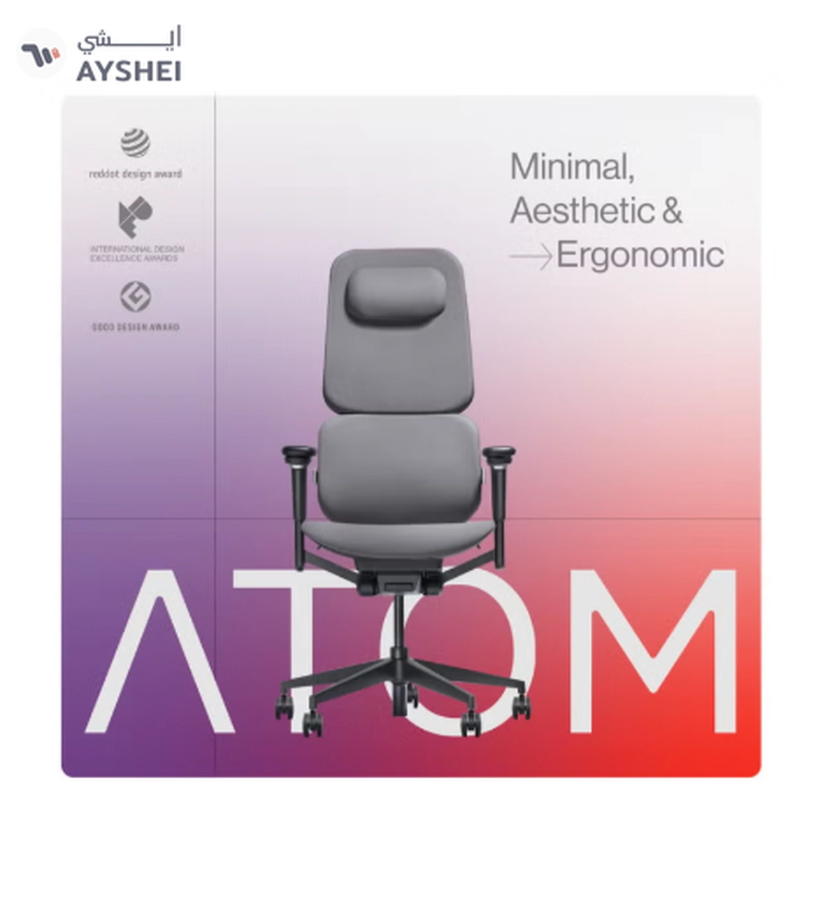 NAVODESK NAVO ATOM, Minimal Aesthetic & Ergonomic Office Chair, Slim & Sleek Premium Home Office-2-2