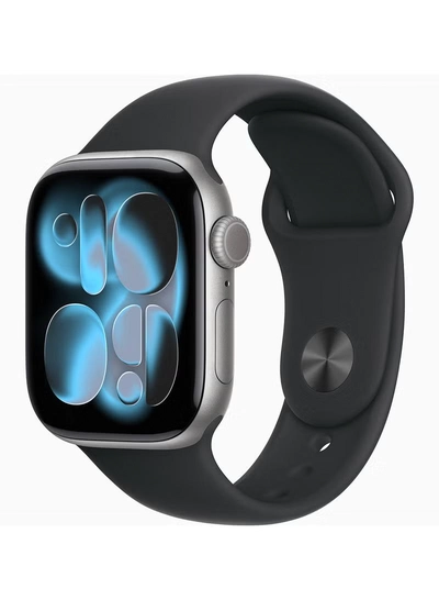Apple Watch Series 11 GPS 42mm (TDRA Version) Space Grey Aluminium Case With Black Sport Band SG Case - S/M-0