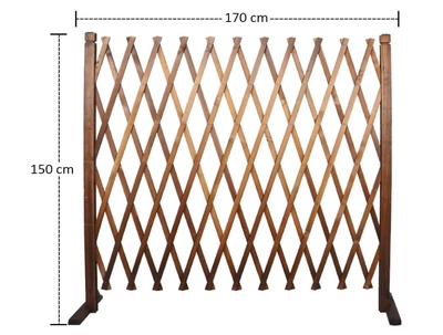 YATAI Decor Expandable Wooden Fence Climbing Plants Flower Bed Edging Wooden Panels For Partition-1