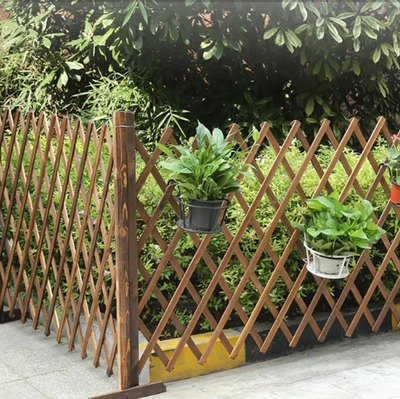 YATAI Decor Expandable Wooden Fence Climbing Plants Flower Bed Edging Wooden Panels For Partition-3