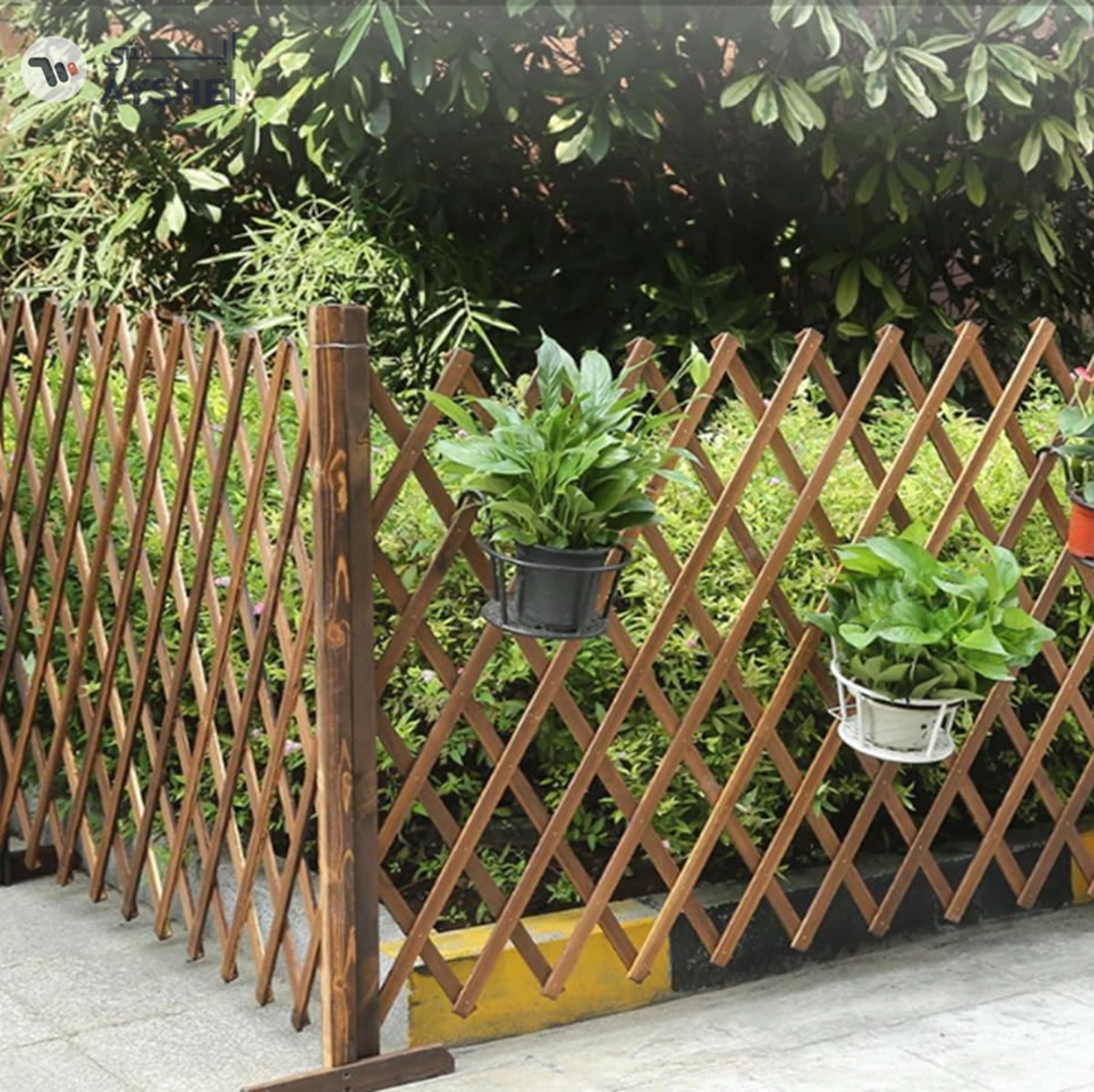 YATAI Decor Expandable Wooden Fence Climbing Plants Flower Bed Edging Wooden Panels For Partition-3-3
