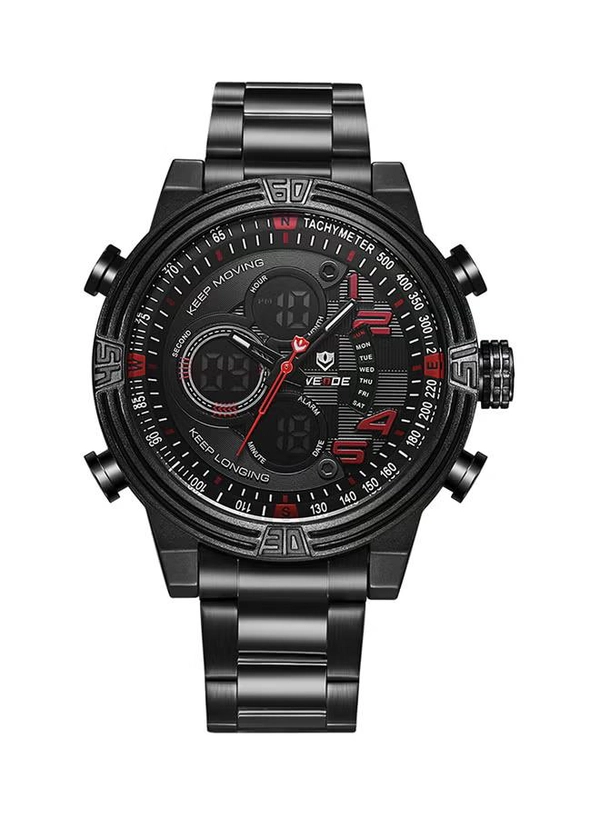 Weide men Water Resistant Stainless Steel Analog Digital Watch WH5209B-2C