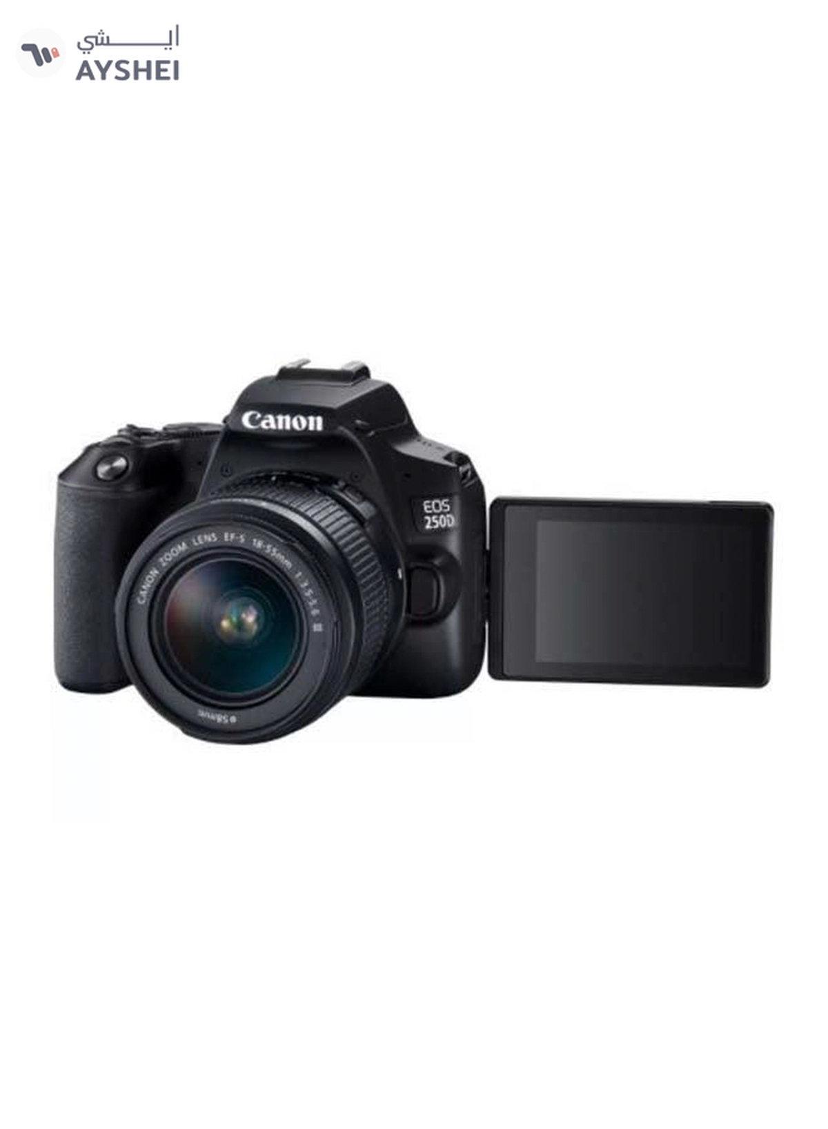 Canon EOS 250D SLR Camera Body Black With EF-S 18-55MM F3.5-5.6 III & EF 75-300MMF4-5.6 III Lens-1-1
