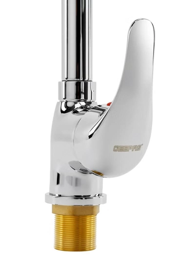 GEEPAS Single Lever Sink Mixer with Brass Deck Mounted Tap for Kitchen and Bathroom-1