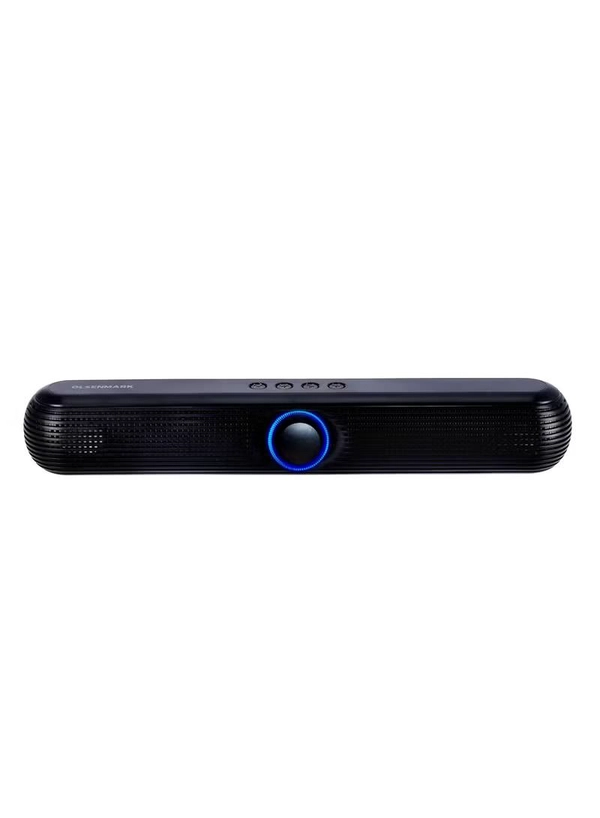  Olsenmark Wireless Speaker Bluetooth FM USB TF Card AUX Input TWS 2x5W Speaker Mini Sound Bar for PC Home Theater