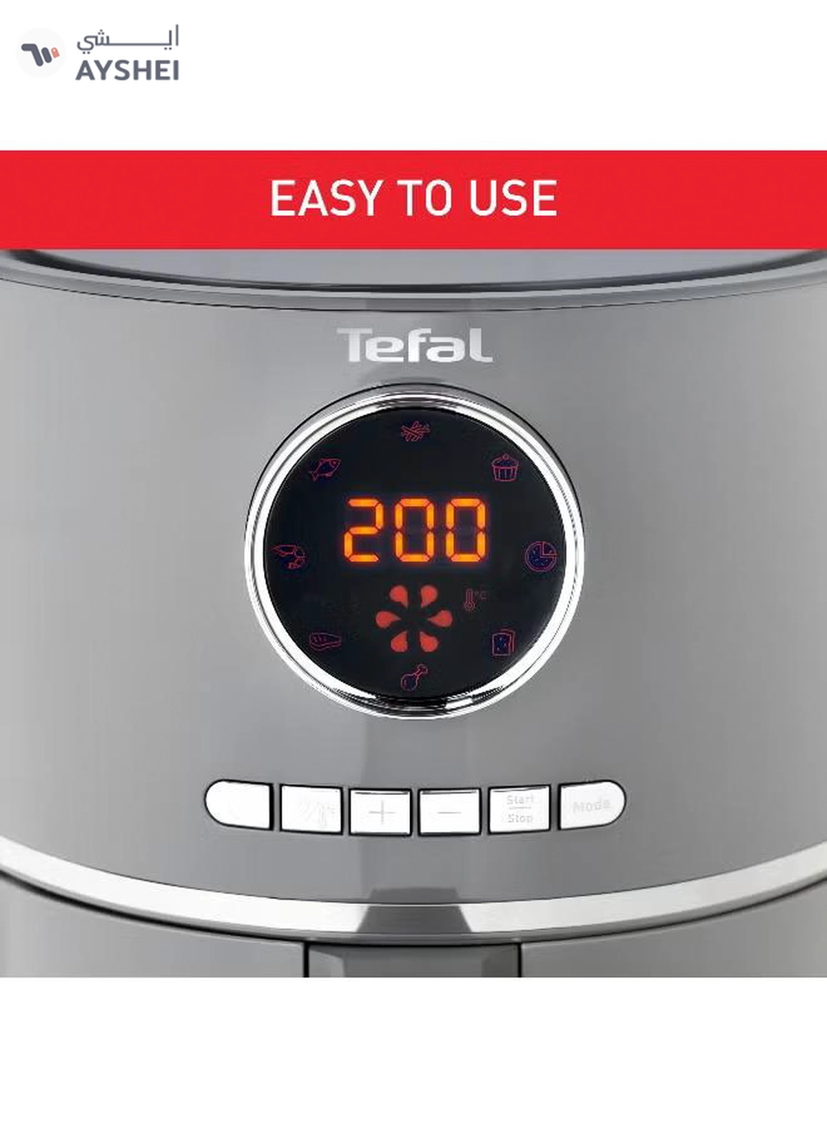 Tefal Ultra Digital Air Fryer 4.2 L 1630 W EY111B40 Charcoal grey-4-4