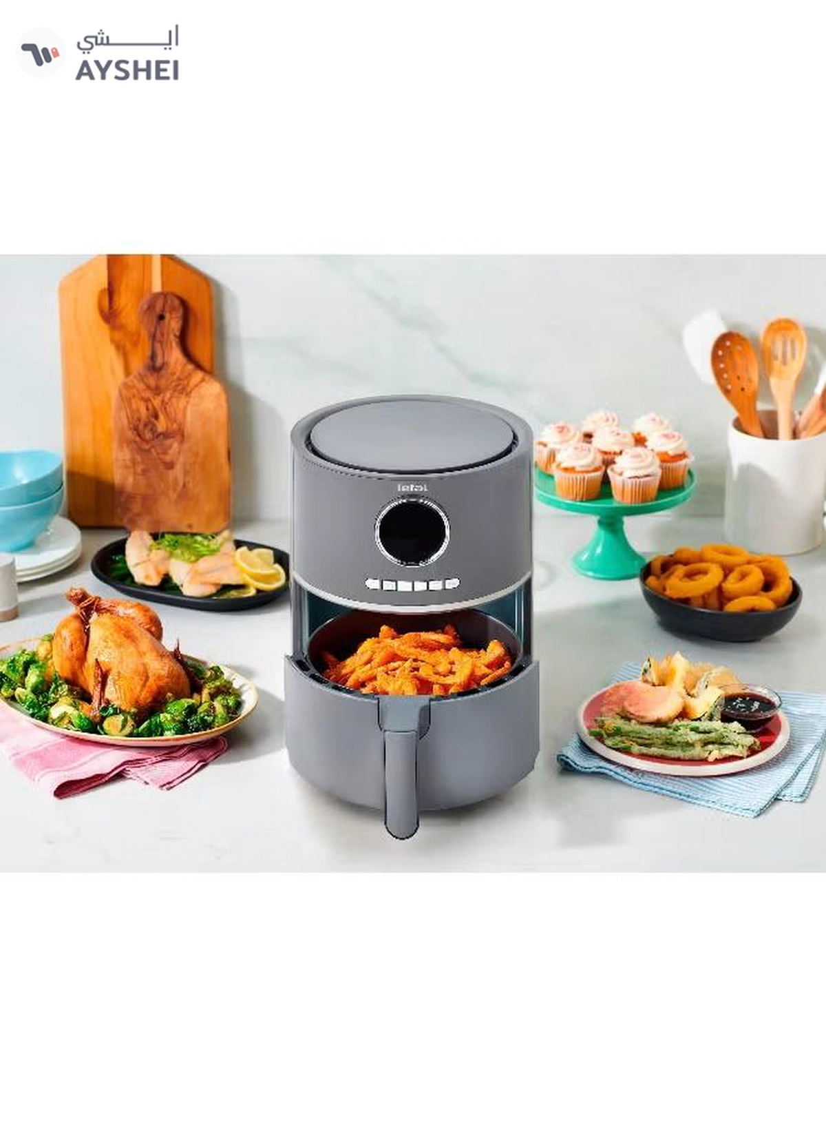 Tefal Ultra Digital Air Fryer 4.2 L 1630 W EY111B40 Charcoal grey-2-2