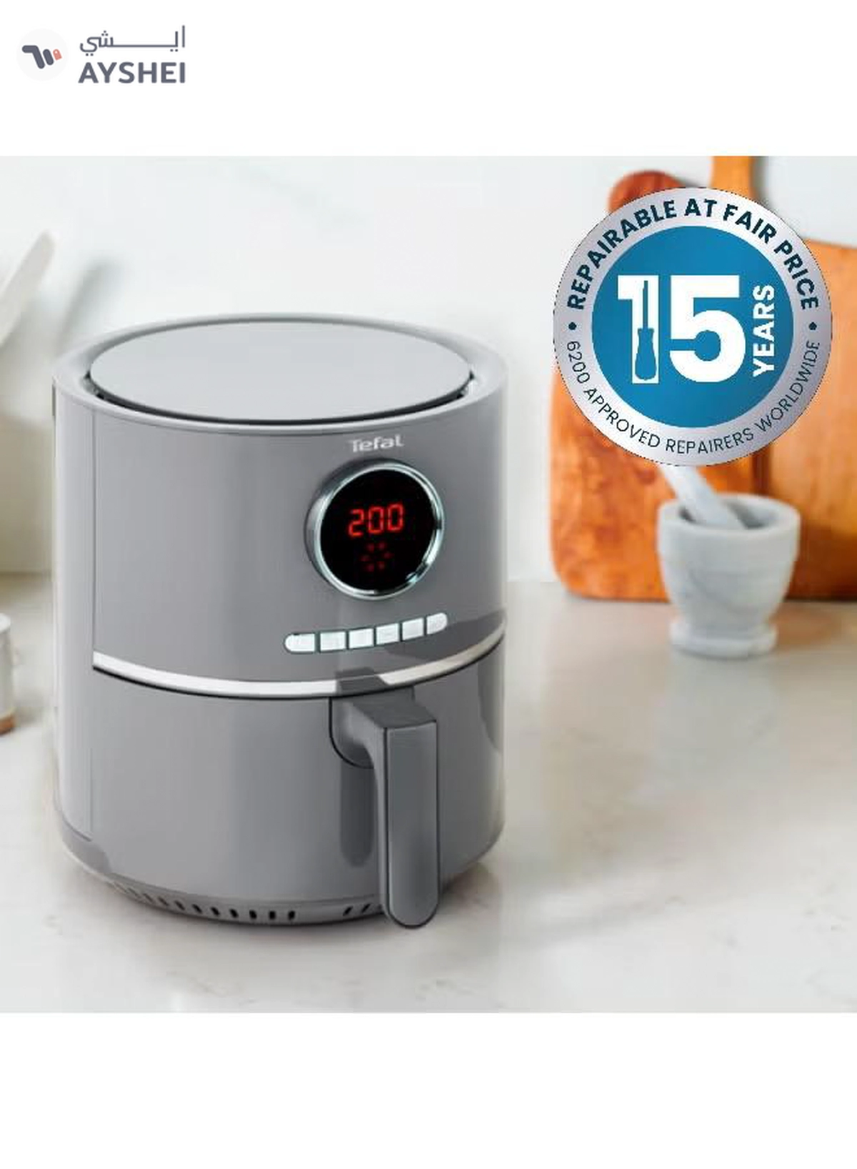 Tefal Ultra Digital Air Fryer 4.2 L 1630 W EY111B40 Charcoal grey-8-8
