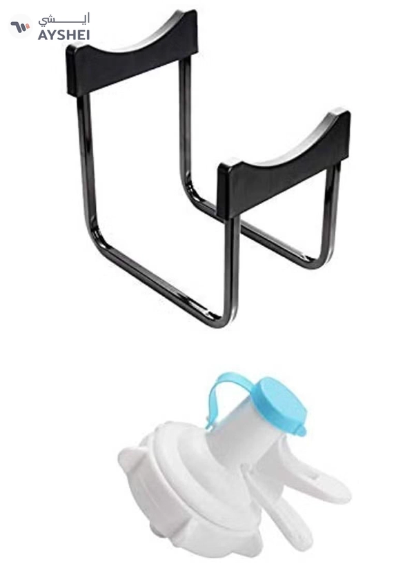 DubaiGallery 5 Gallon Water Dispenser Stand with Water Dispenser Valve, Rust-Resistant Non Slip Water Stand with BPA Free Fast Flow Water Spout -Strong Rack for Countertop